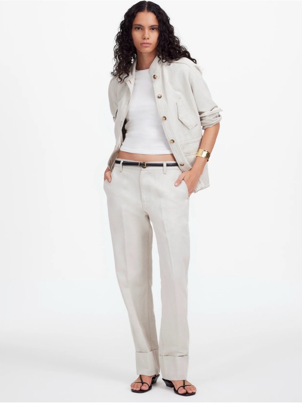 Madewell The Dean Easy Straight Pants